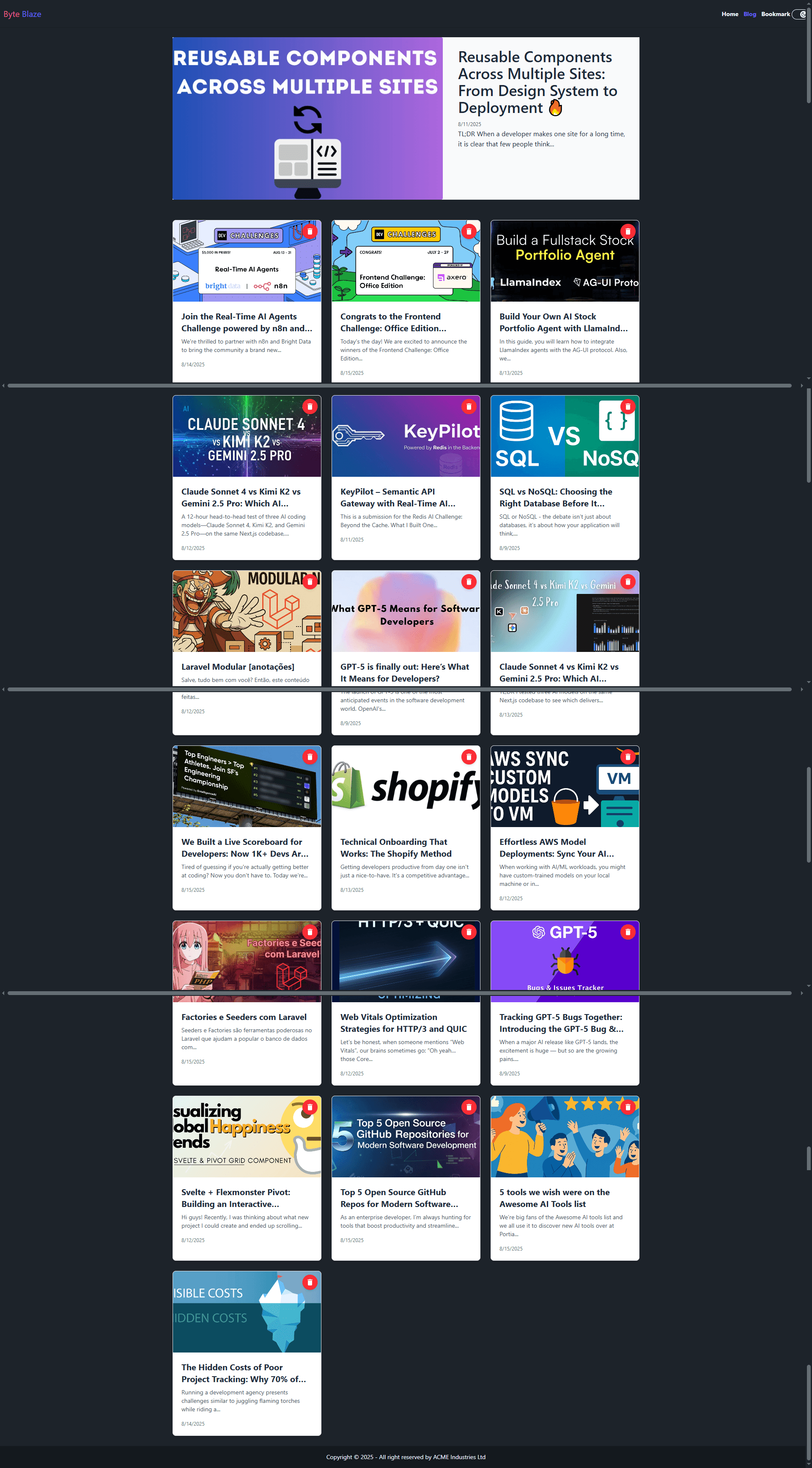 React Blog